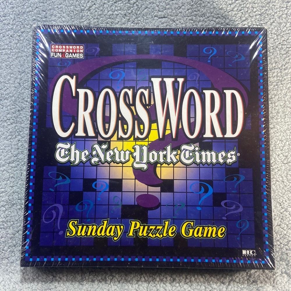 VINTAGE Crossword "The New York Times" Sunday Puzzle Game 1997